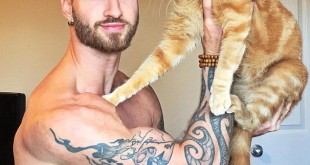 cara bagaimana mendapatkan tubuh yang sempurna dengan seeekor kucing. Gambar: Dailymail