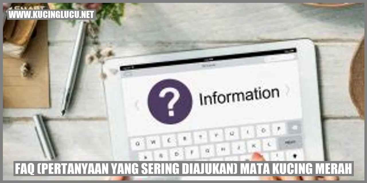 ilustrasi mata kucing merah