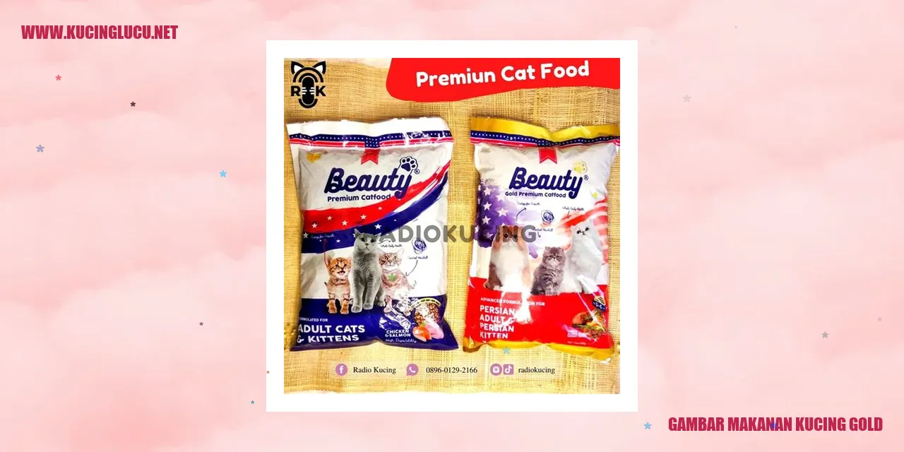 Gambar Makanan untuk Kucing Gold