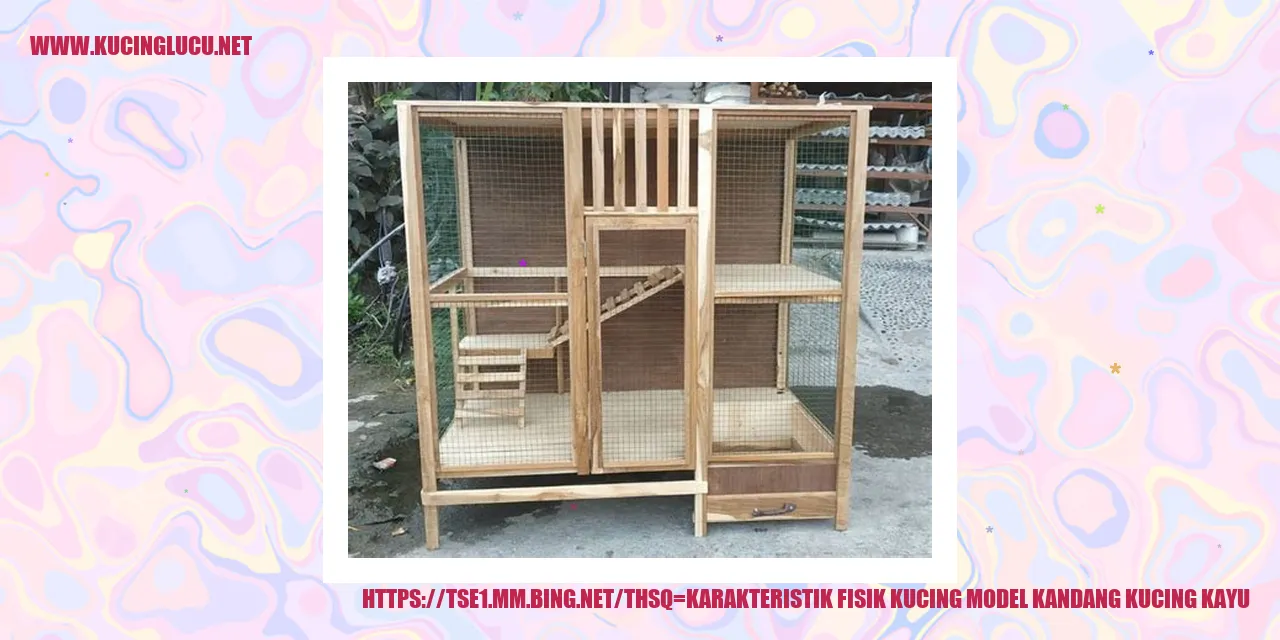 Gambar kucing berada dalam kandang kayu