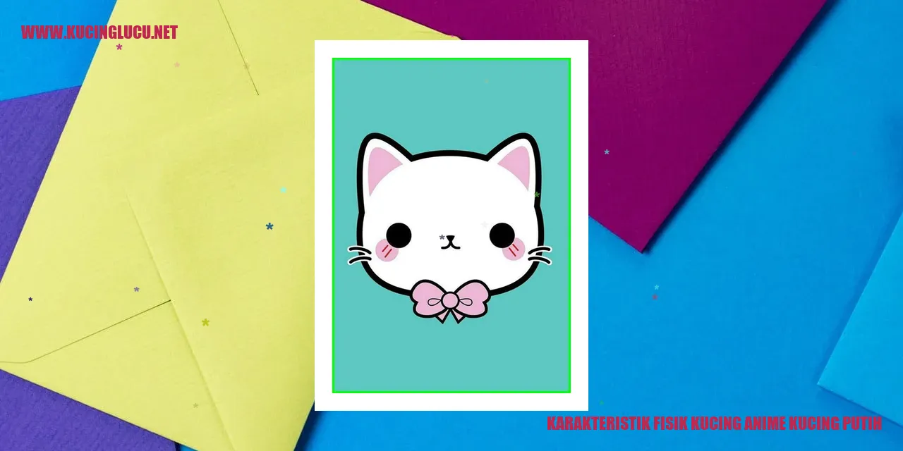 Gambar Kucing Putih Anime