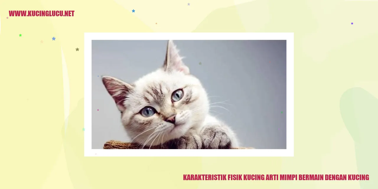 Karakteristik Fisik Kucing