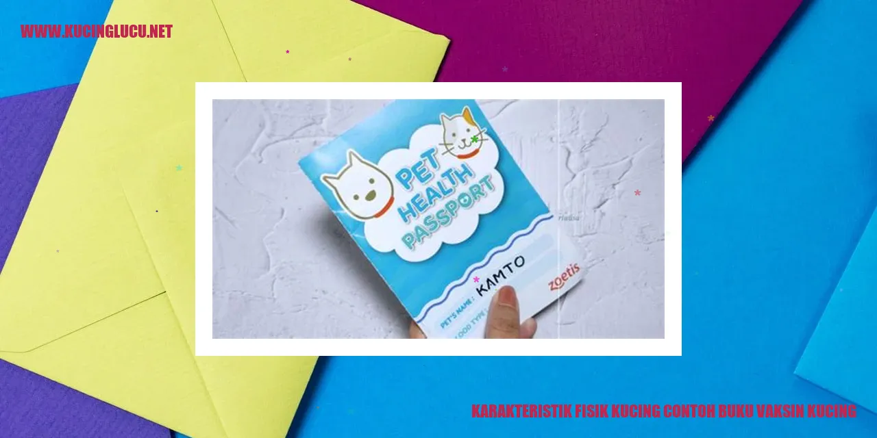 Karakteristik Fisik Kucing