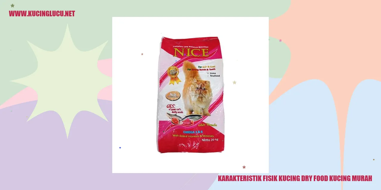 Karakteristik Fisik Kucing Dry Food Kucing Murah