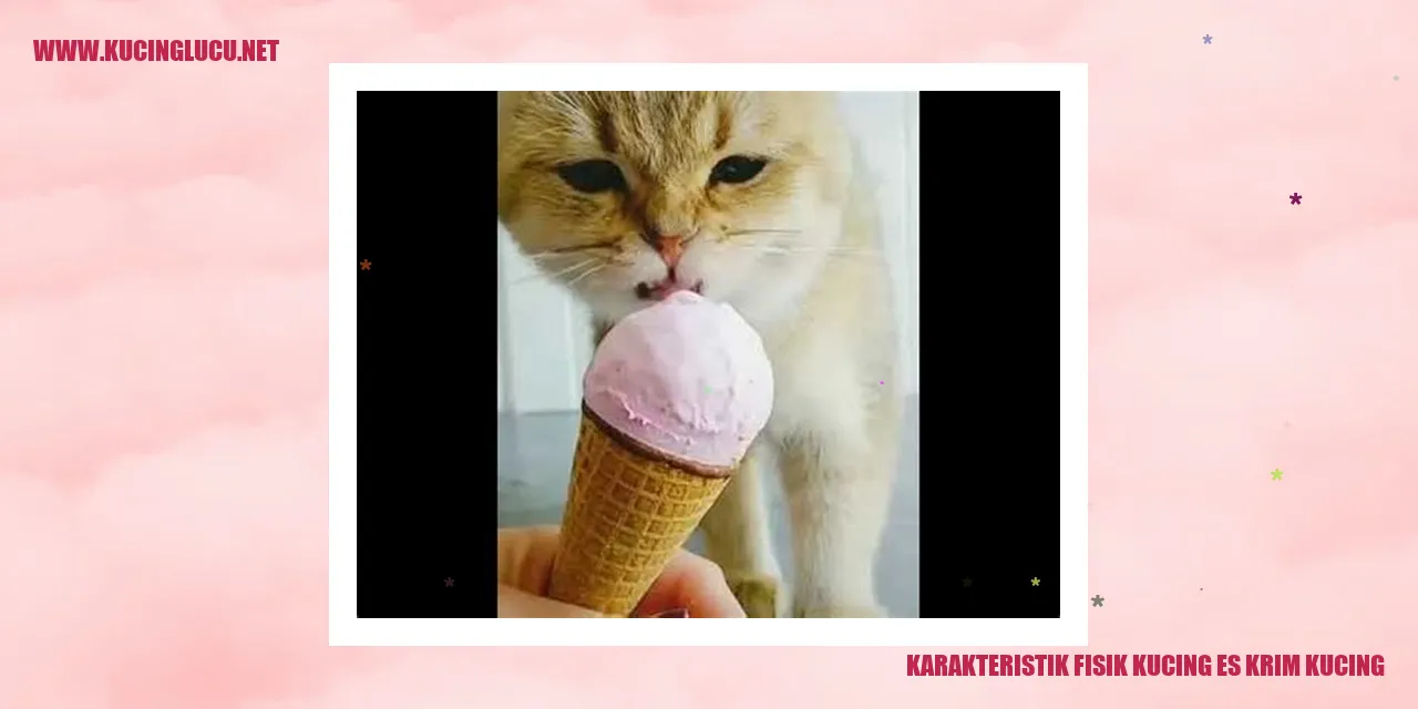 Karakteristik Fisik Kucing es krim kucing