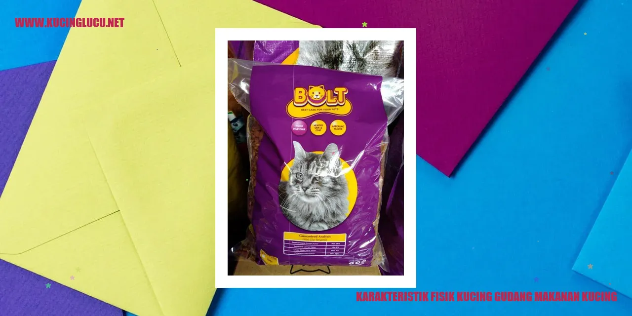 Karakteristik Fisik Kucing Gudang Makanan Kucing