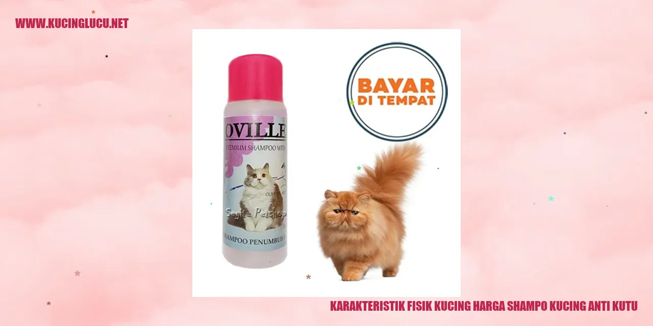 Karakteristik Fisik Kucing harga shampo kucing anti kutu