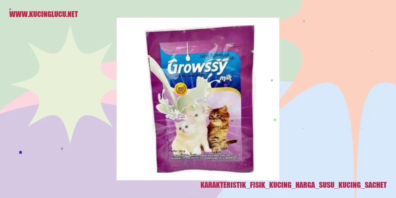 Karakteristik Tubuh Kucing dan Harga Susu Sachet untuk Kucing