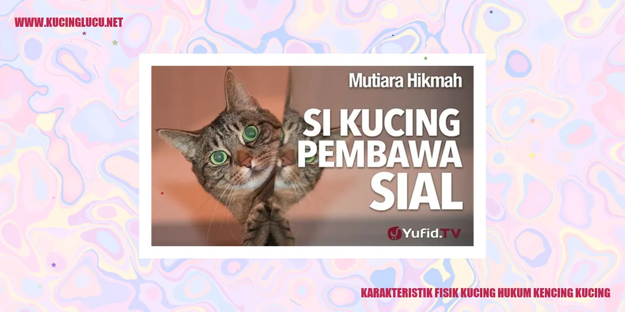 Karakteristik Fisik Kucing