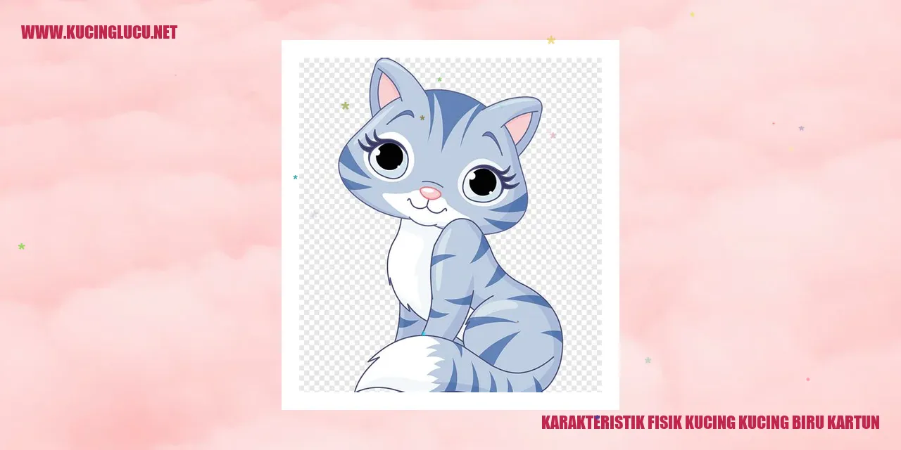 Karakteristik Fisik Kucing Biru dalam Kartun