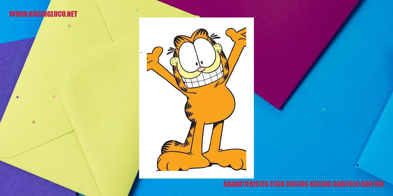 Karakteristik Fisik Kucing Garfield dalam Kartun