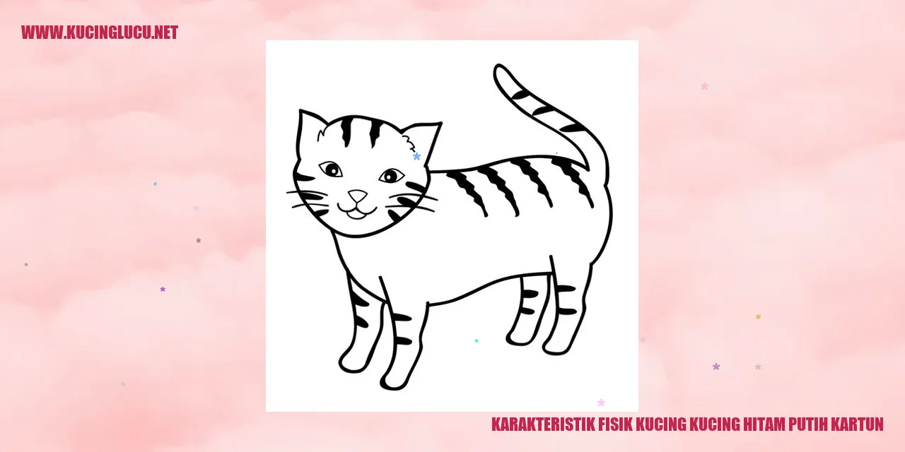 Karakteristik Fisik Kucing Kucing Hitam Putih Kartun