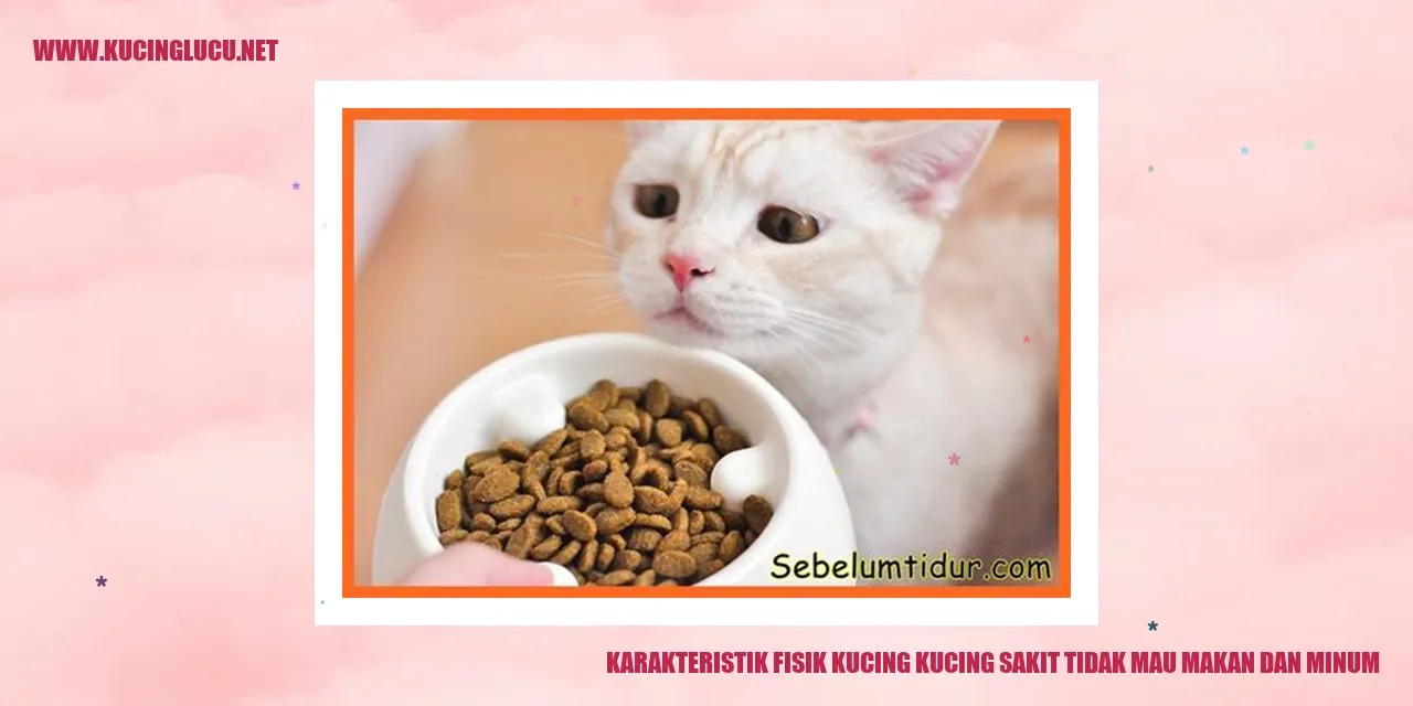 Gambar Kucing sedang sakit