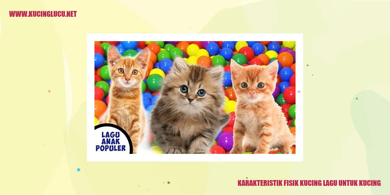 Karakteristik Fisik Kucing