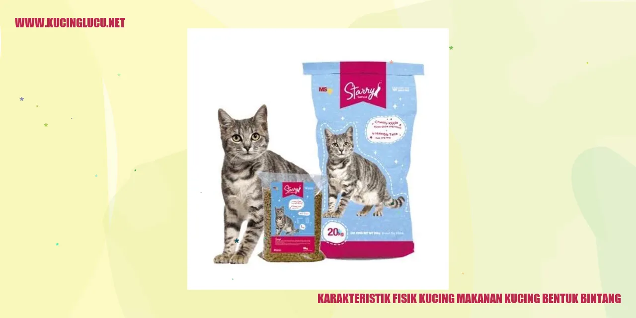 Gambar kucing makanan kucing bentuk bintang