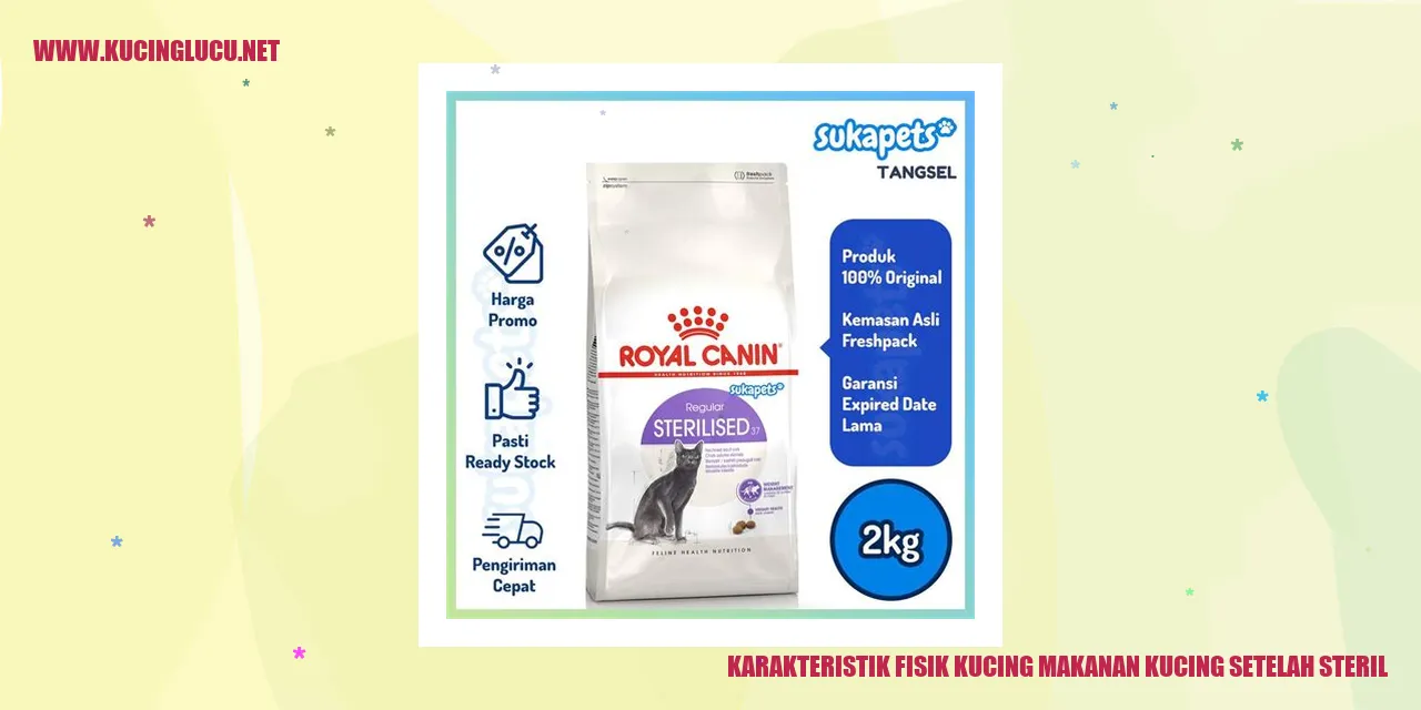 Karakteristik Fisik Kucing