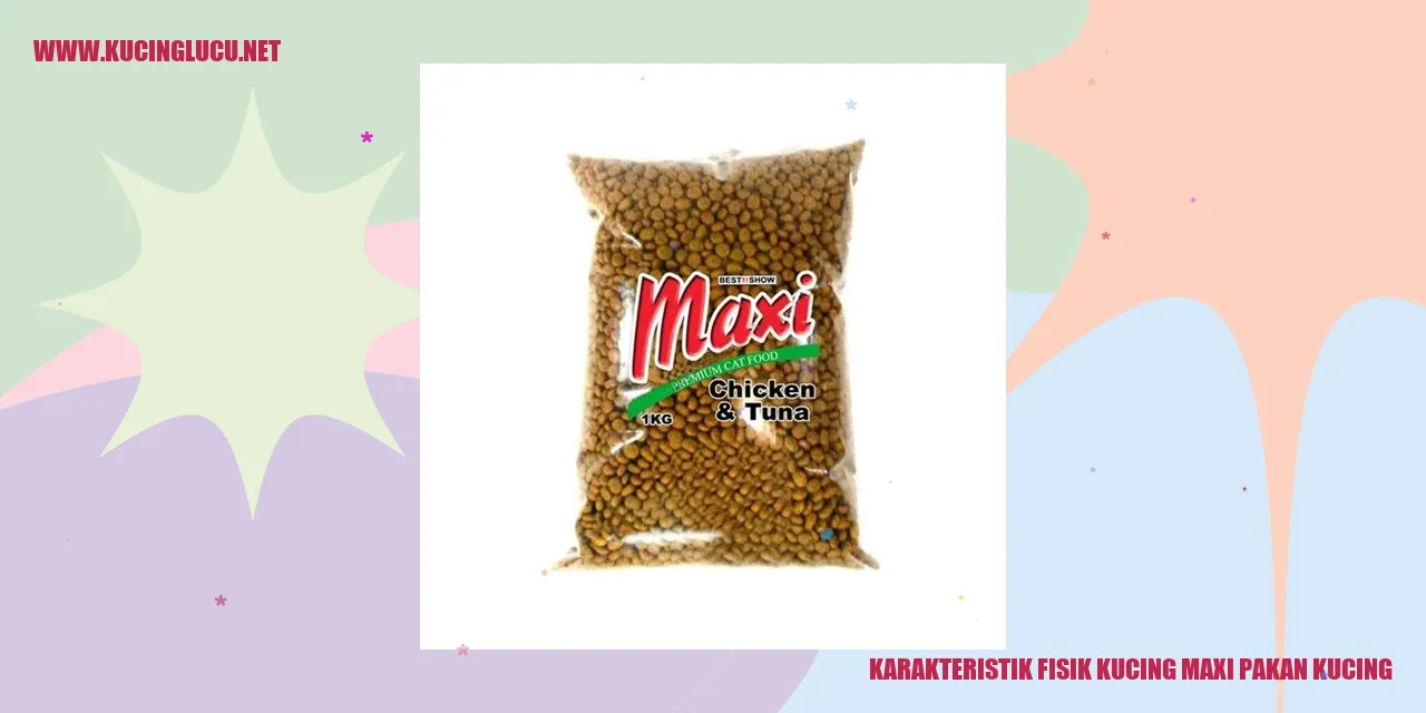 Karakteristik Fisik Kucing Maxi Pangan Kucing