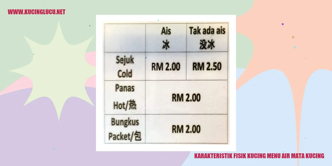 Kucing dan Karakteristik Fisik Air Mata