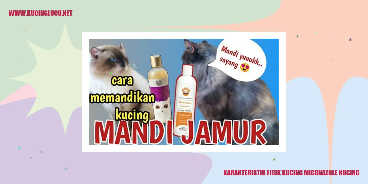 Karakteristik Fisik Kucing Miconazole Kucing