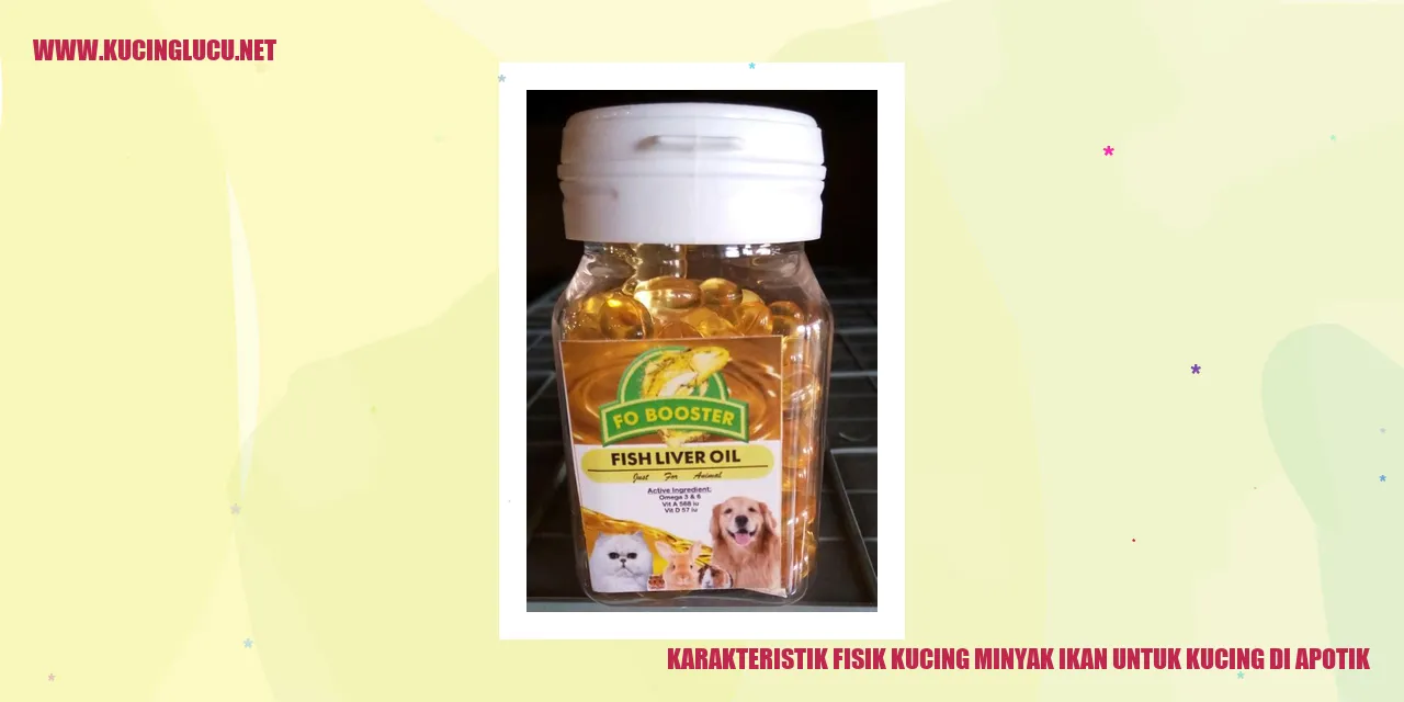 Minyak Ikan Untuk Kucing
