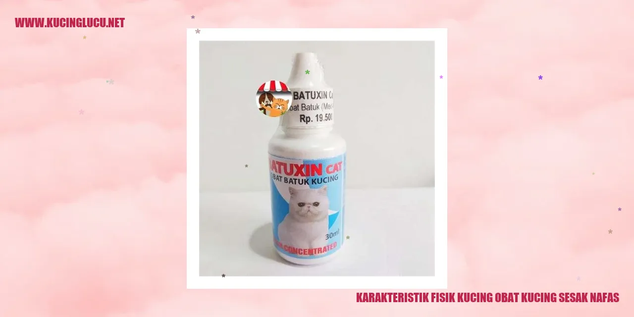Karakteristik Fisik Kucing obat kucing sesak nafas