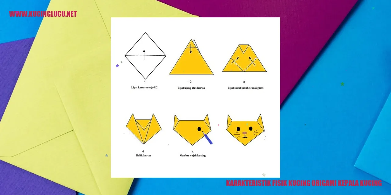 Karakteristik Fisik Kucing Origami Kepala Kucing