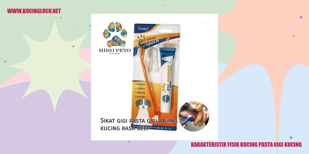 Karakteristik Fisik Kucing Pasta Gigi Kucing