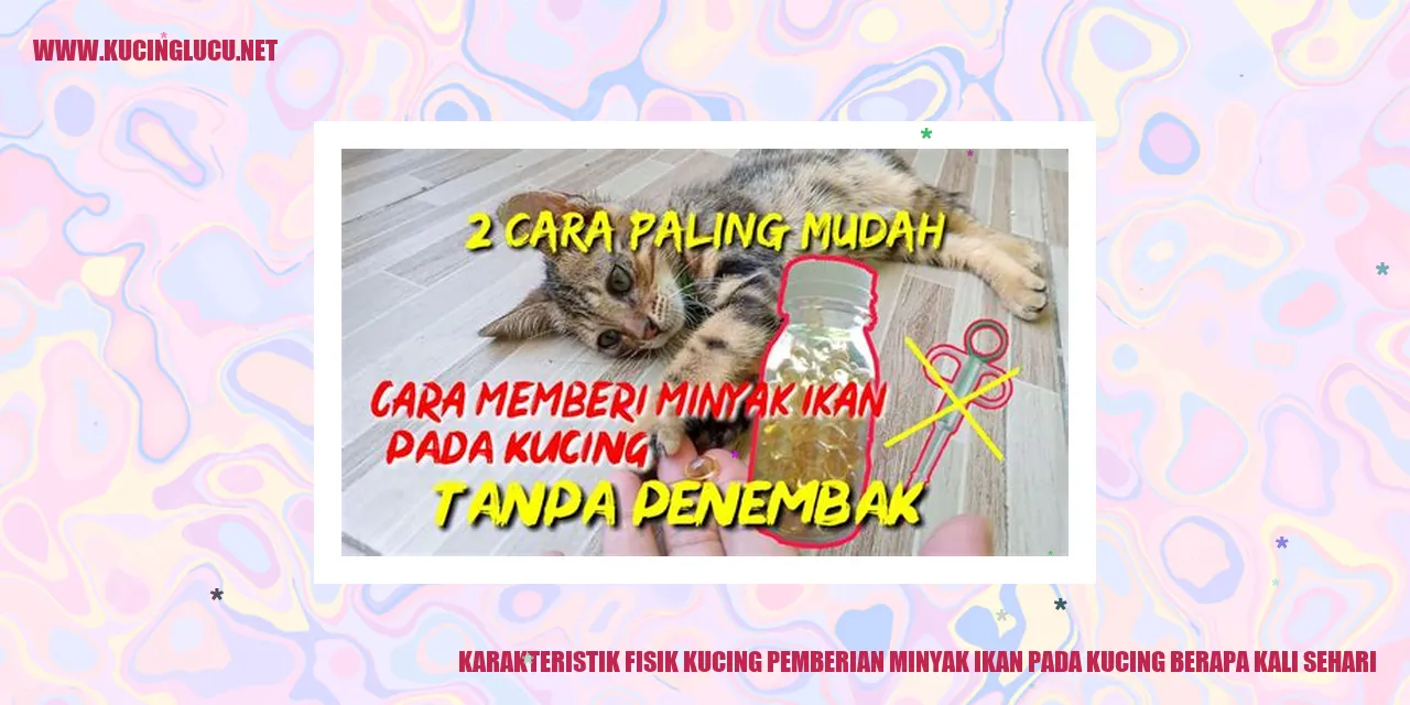 Karakteristik Fisik Kucing