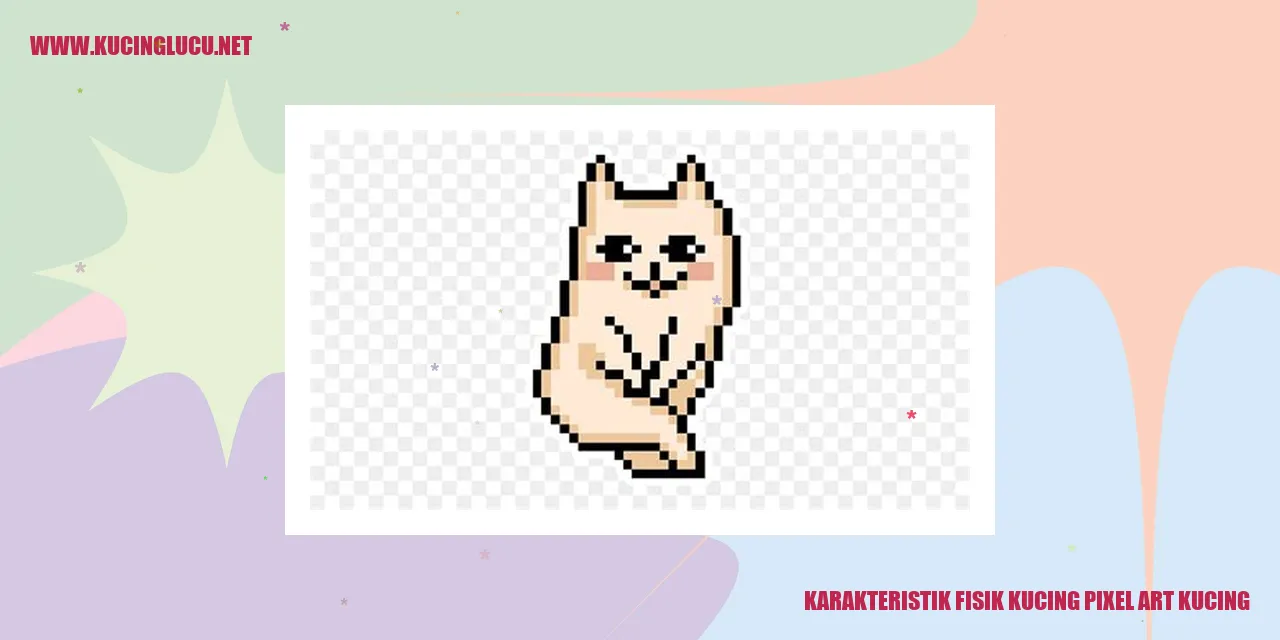 Karakteristik Fisik Kucing Pixel Art