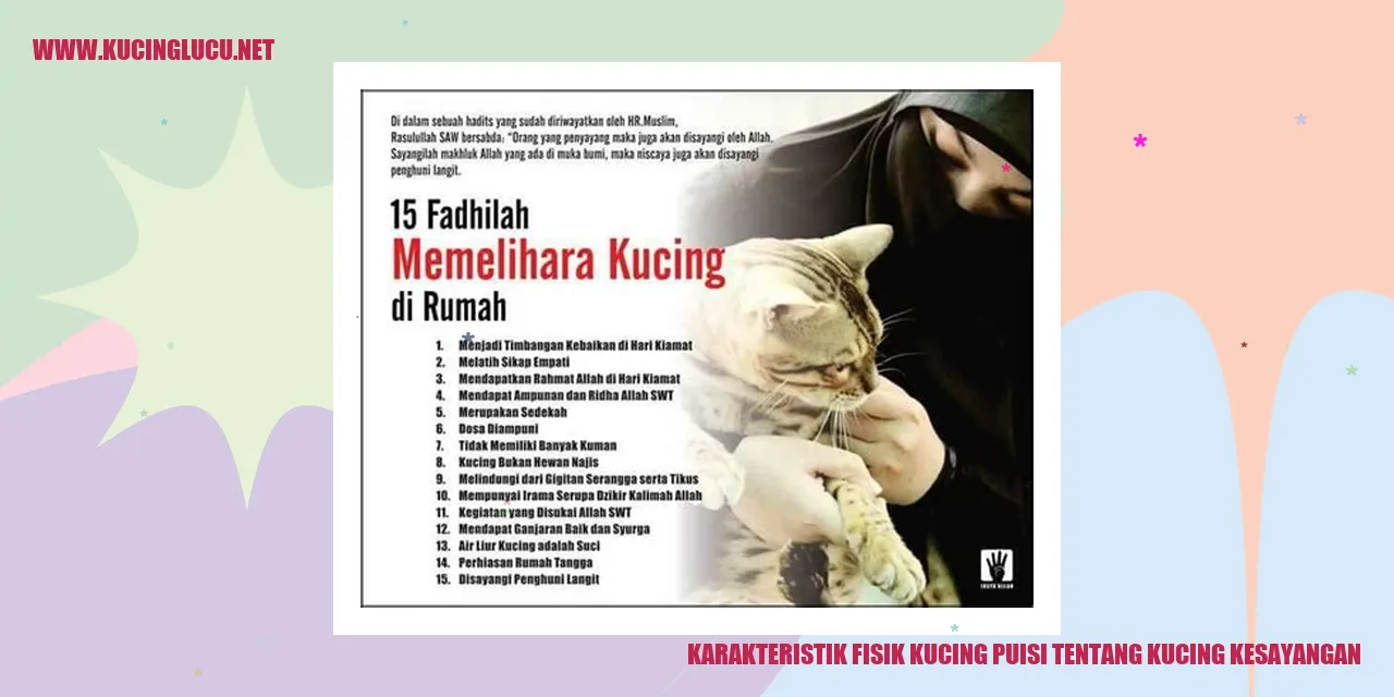 Karakteristik Fisik Kucing