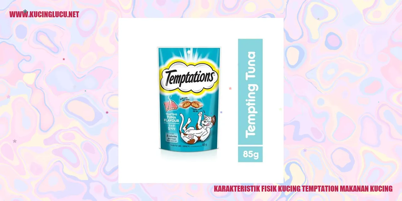 Karakteristik Fisik Kucing Temptation Makanan Kucing