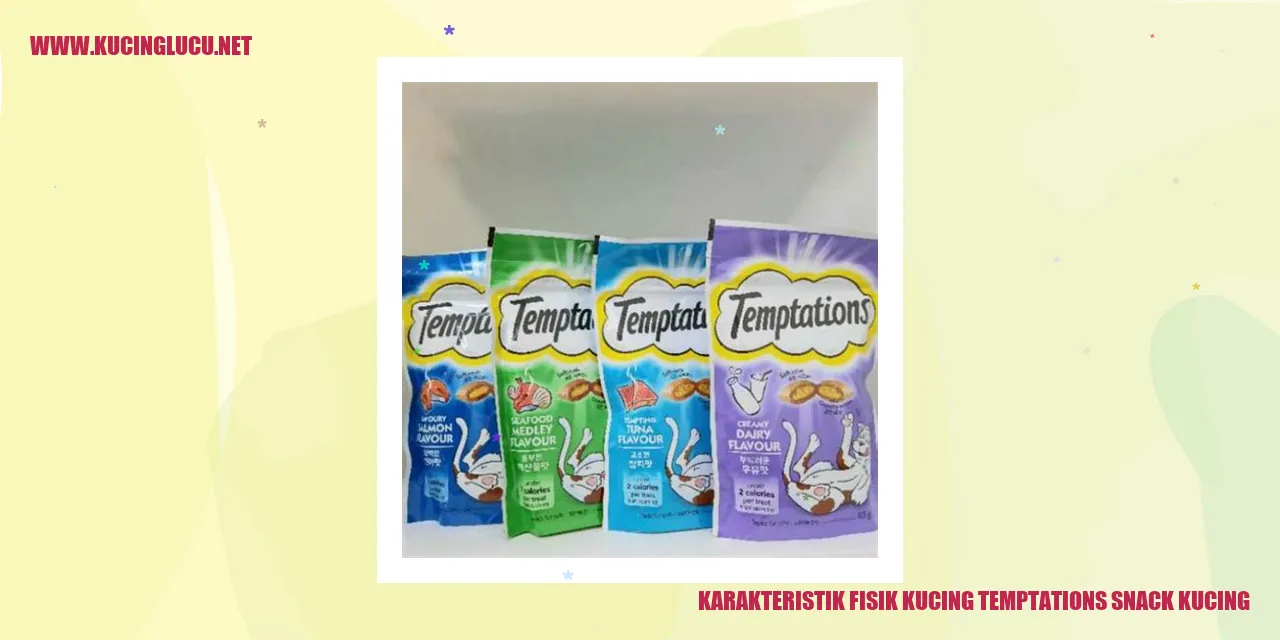 Karakteristik Fisik Kucing Temptations Snack Kucing