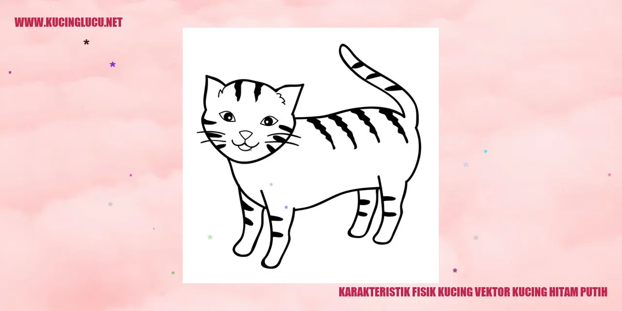 Gambar Kucing Vektor Hitam Putih