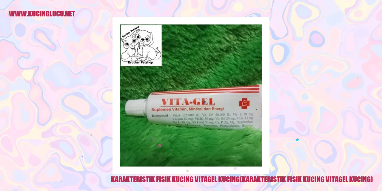 Karakteristik Fisik Kucing Vitagel