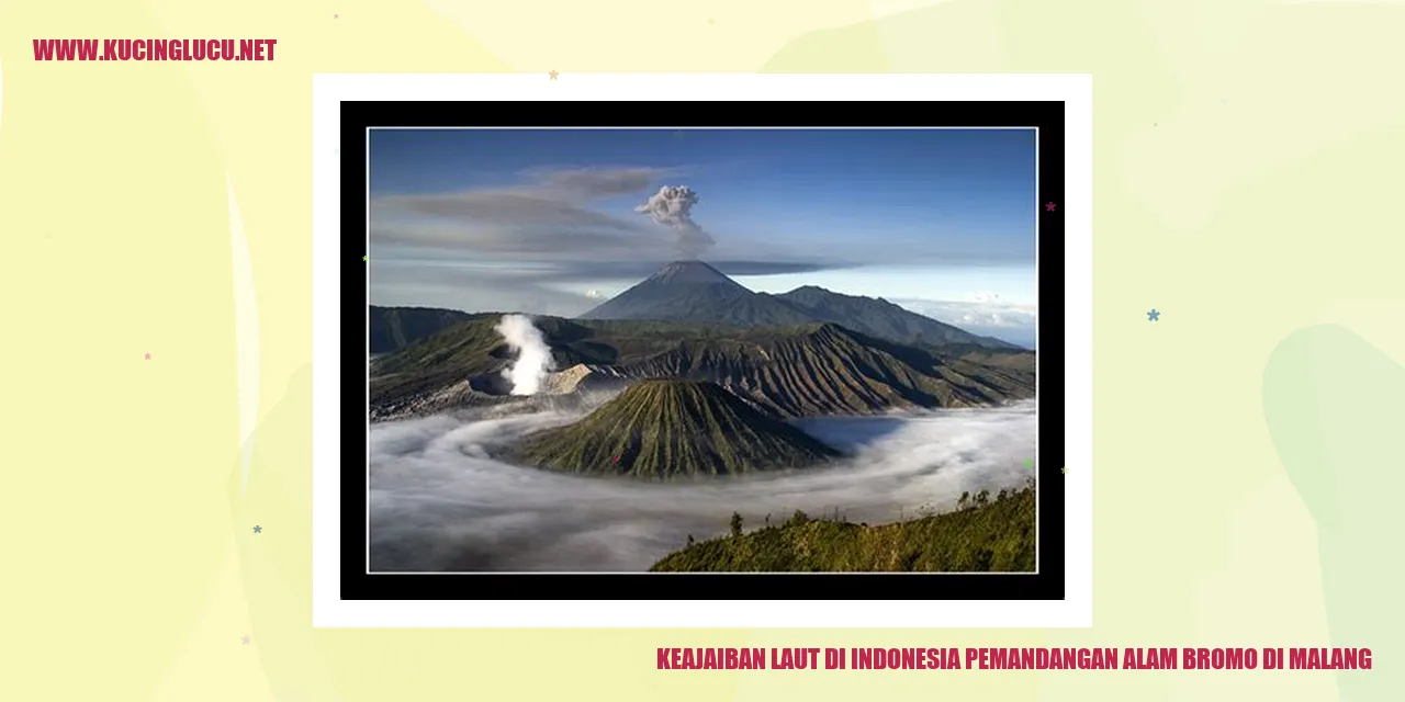 Keajaiban Laut di Indonesia pemandangan alam bromo di malang
