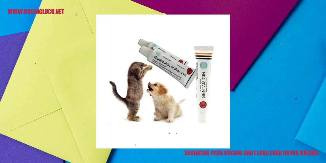 Kekhasan Fisik Kucing obat luka luar untuk kucing
