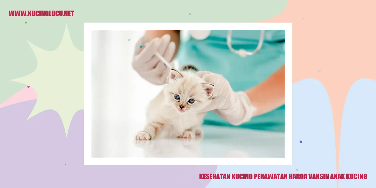 Kesehatan Kucing Perawatan harga vaksin anak kucing