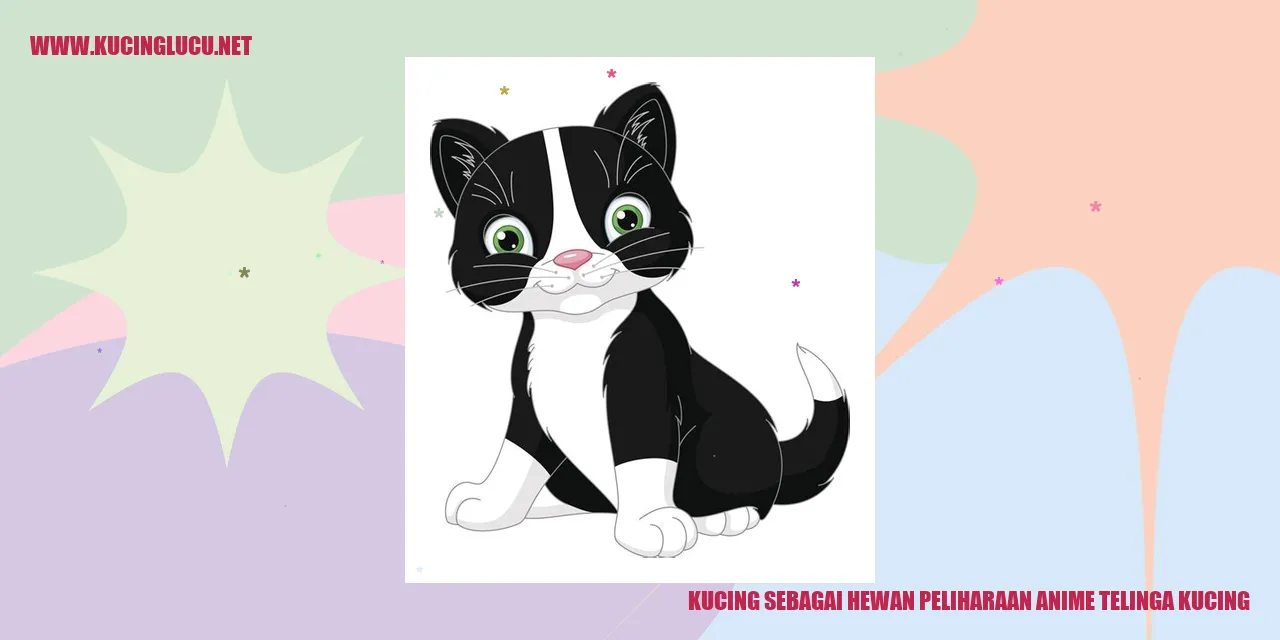 Gambar kucing anime dengan telinga kucing