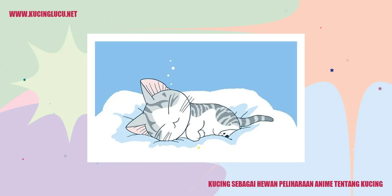 Gambar lucu kucing dalam anime