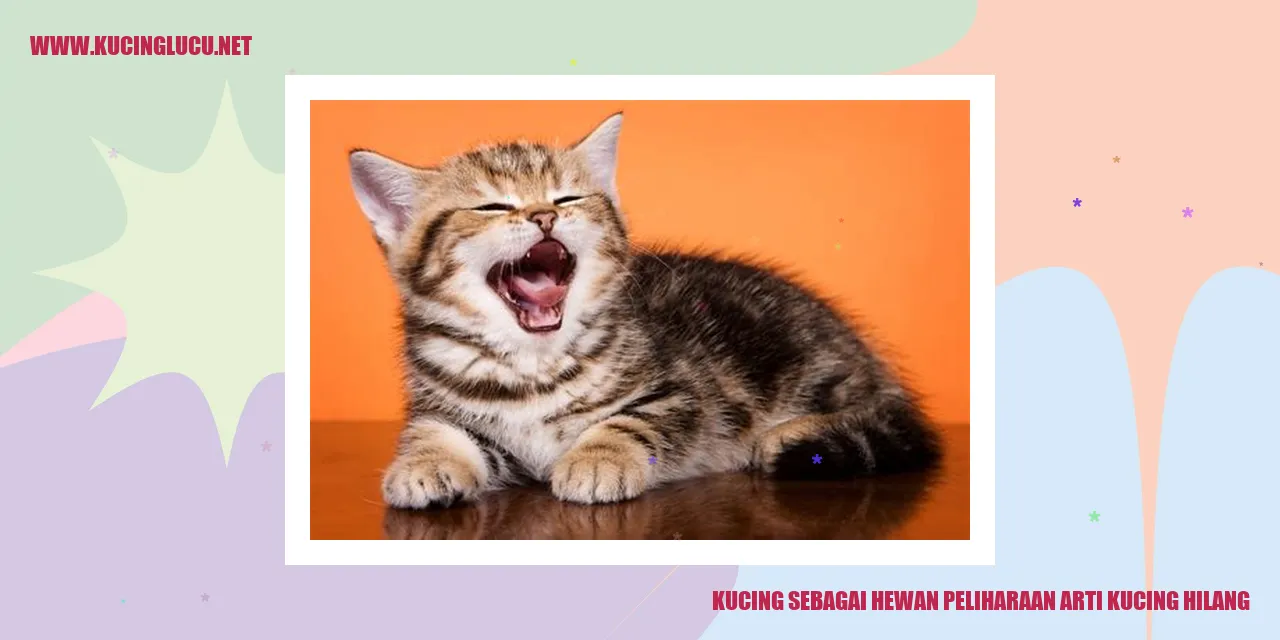 Kucing Sebagai Hewan Peliharaan