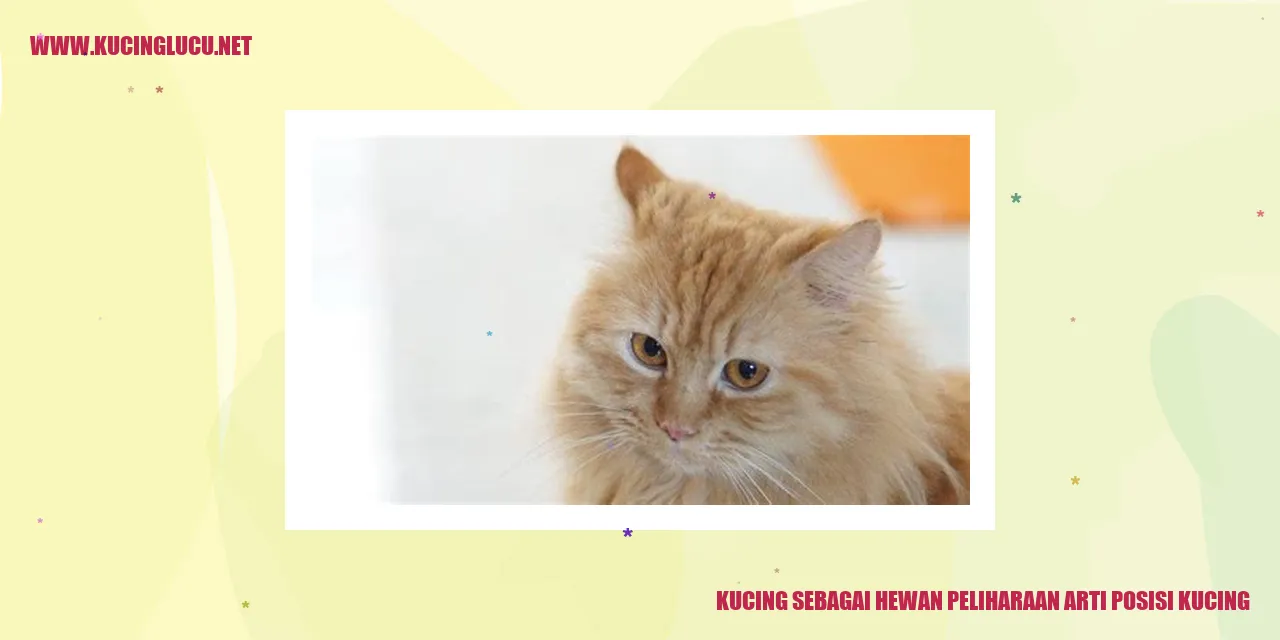 Kucing sebagai Hewan Peliharaan