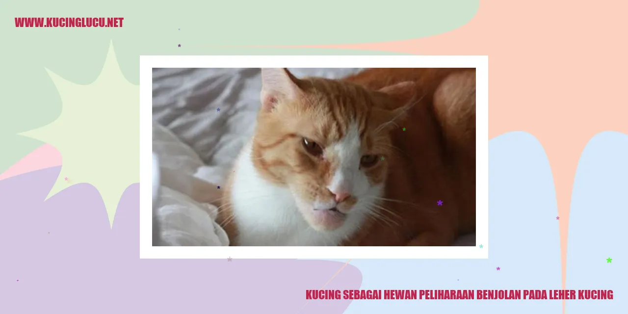 Kucing dengan benjolan pada leher