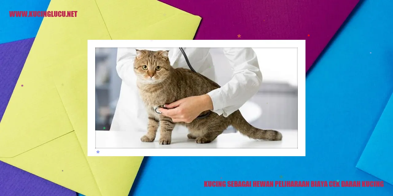 Kucing sebagai Hewan Peliharaan biaya cek darah kucing