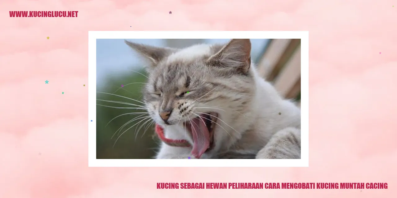 Kucing muntah cacing
