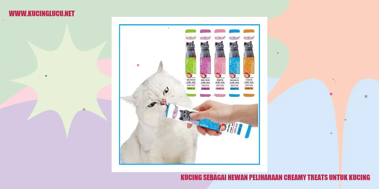 Kucing disertai dengan creamy treat