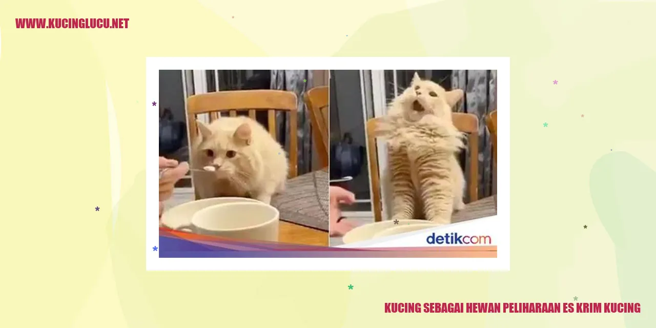Kucing sebagai Hewan Peliharaan es krim kucing