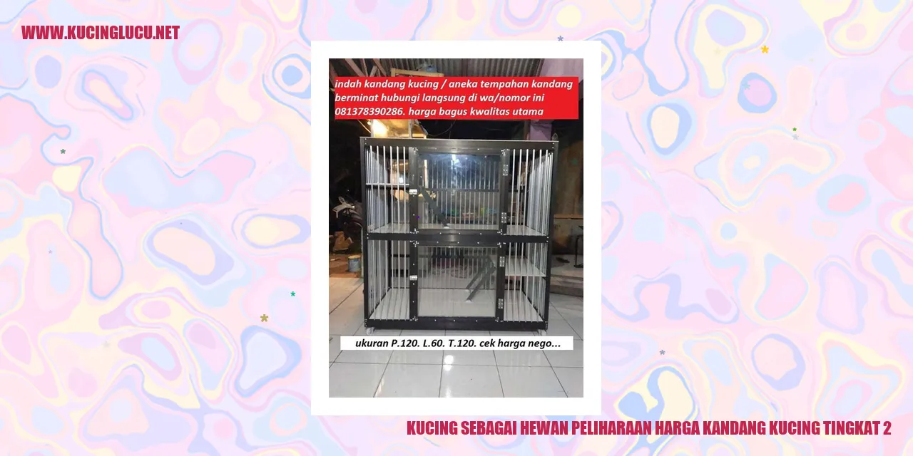 Kucing sebagai Hewan Peliharaan: Kisaran Harga Kandang Kucing Tingkat 2
