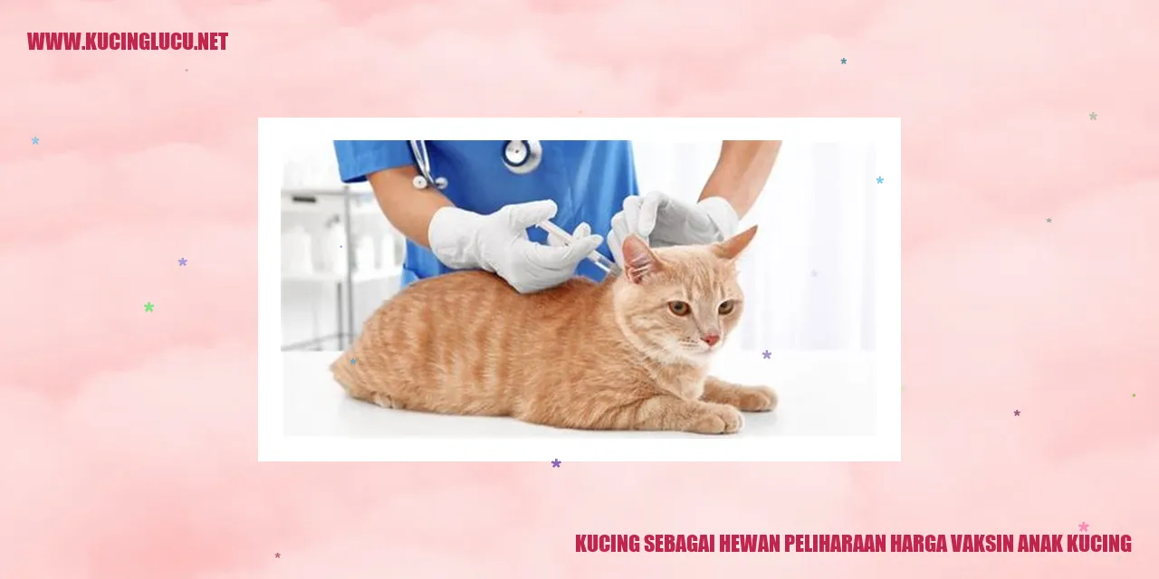 Kucing sebagai Hewan Peliharaan harga vaksin anak kucing