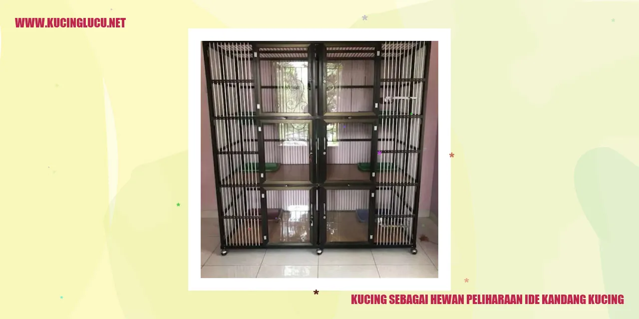 Kucing sebagai Hewan Peliharaan ide kandang kucing
