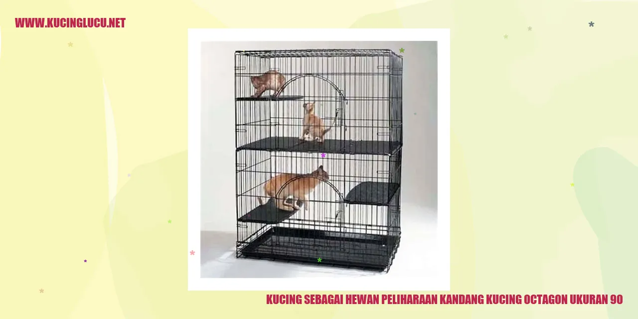 Kucing dalam kandang octagon ukuran 90